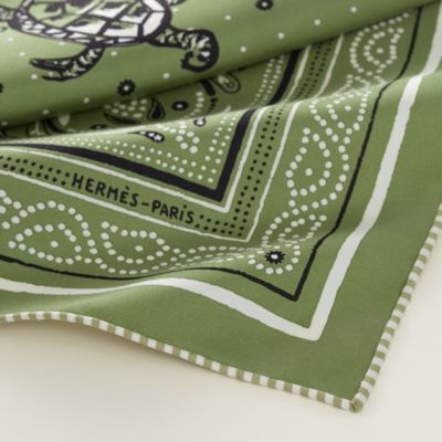 Green - 55 bandanas - Silk Scarves and Accessories for Women